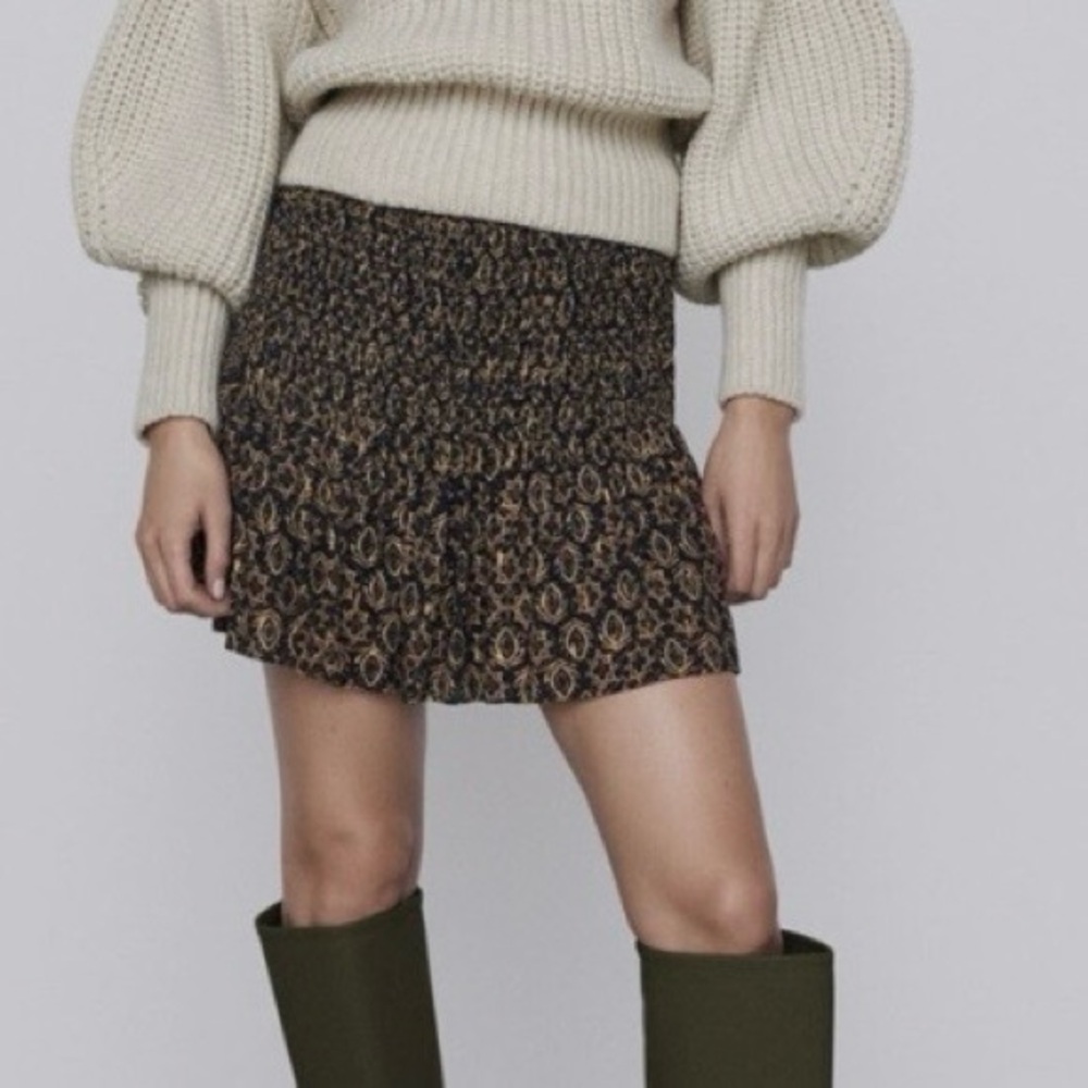 Zara Smocked Skort